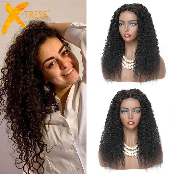 kinky curly synthetic lace for women middle part natural black color long wavy hair wig x-trs high temperature fiber
kinky curly synthetic lace for women middle part natural black color long wavy hair wig x-trs high temperature fiber