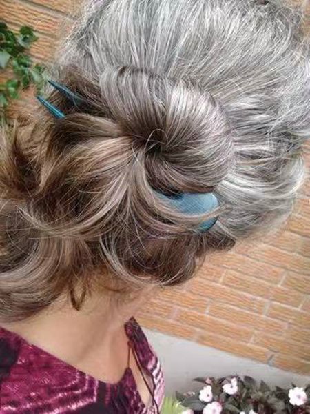 salt and pepper wavy grey human hair puff drawstring ponytail hairpiece clip in silver hair ombre brown pony tail updo women afro gray exten, Black
salt and pepper wavy grey human hair puff drawstring ponytail hairpiece clip in silver hair ombre brown pony tail updo women afro gray exten, Black