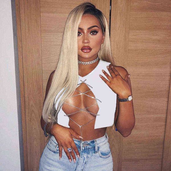 shiny rhinestones hollow out tank crystal diamonds link chain sleeveless crop ladies night clubwear fashion, White
shiny rhinestones hollow out tank crystal diamonds link chain sleeveless crop ladies night clubwear fashion, White