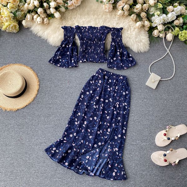 feminine floral two-piece chiffon strapless elastic band ruched split skirt slash neck plissado thin sundres zz0x, Black
feminine floral two-piece chiffon strapless elastic band ruched split skirt slash neck plissado thin sundres zz0x, Black