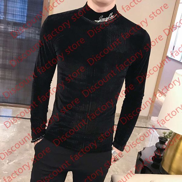 british style men t shirt autumn new knitted t-shirts mens long sleeve streetwear slim fit casual turtleneck bottom tees shirts, White;black
british style men t shirt autumn new knitted t-shirts mens long sleeve streetwear slim fit casual turtleneck bottom tees shirts, White;black