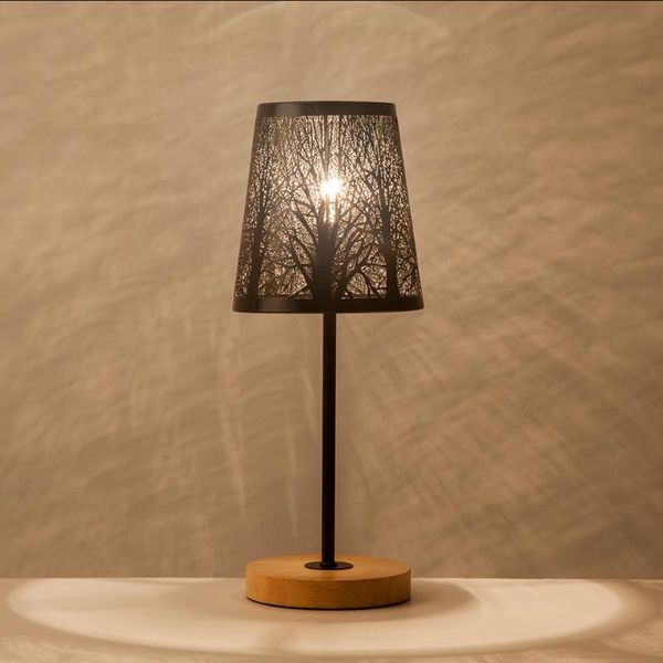 oygroup wrought iron hollow lamp shade + wood base, e14 table lamp for bedside study room living room no bulb
oygroup wrought iron hollow lamp shade + wood base, e14 table lamp for bedside study room living room no bulb