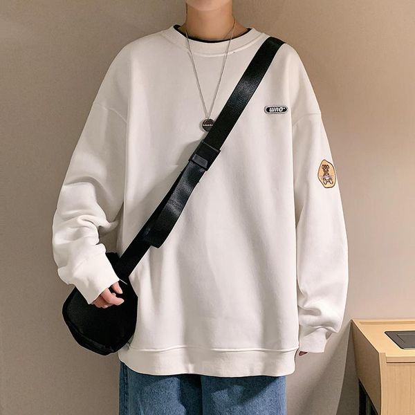 men's hoodies & sweatshirts autumn men without cap long-sleeved fake two round neck pure color oversized leisure all-match trend male h, Black
men's hoodies & sweatshirts autumn men without cap long-sleeved fake two round neck pure color oversized leisure all-match trend male h, Black
