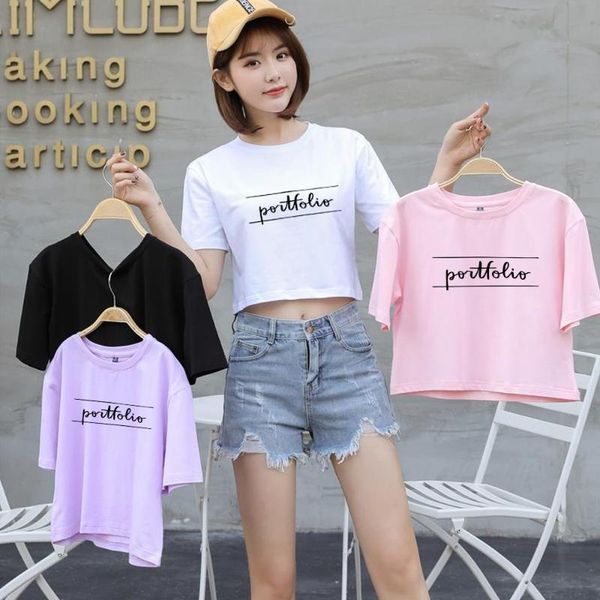 women's t-shirt summer korean clothes letter print t-shirts casual short sleeve cotton simple t shirt o-neck crop women ladies shir, White
women's t-shirt summer korean clothes letter print t-shirts casual short sleeve cotton simple t shirt o-neck crop women ladies shir, White
