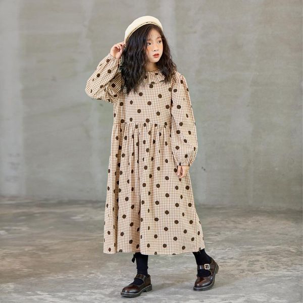 girl's dresses girl dress elegant teen lotus leaf collar plaid midi dot kids for girls cotton children clothing 6-16 years, Red;yellow
girl's dresses girl dress elegant teen lotus leaf collar plaid midi dot kids for girls cotton children clothing 6-16 years, Red;yellow