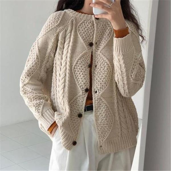 women's sweaters hzirip korea autumn winter cotton knitted twist sweater women single breasted full sleeve all-match female cardigans, White;black
women's sweaters hzirip korea autumn winter cotton knitted twist sweater women single breasted full sleeve all-match female cardigans, White;black