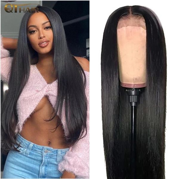 lace wigs t part closure wig straight human hair brazilian 100%human 4*1 remy from qt, Black;brown
lace wigs t part closure wig straight human hair brazilian 100%human 4*1 remy from qt, Black;brown