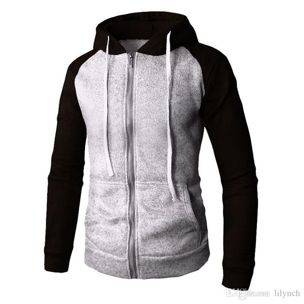 autumn and winter new color matching casual sports sweater large size men's hoodie fashion comfortable cardigan coat, Black
autumn and winter new color matching casual sports sweater large size men's hoodie fashion comfortable cardigan coat, Black