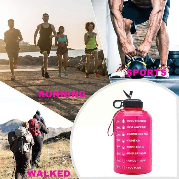 water bottle gallon sports outdoor large capacity sp fitness 3.78l plastic b m1c7