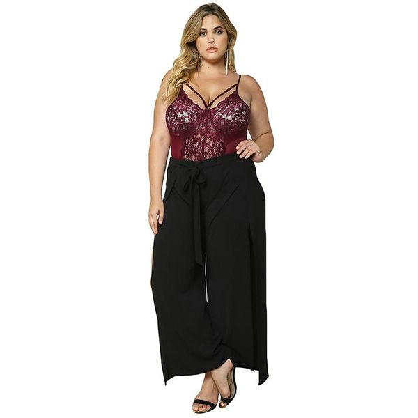 plus size pants women open fork wide leg 2021 fashion europe and america solid color lady trousers
plus size pants women open fork wide leg 2021 fashion europe and america solid color lady trousers