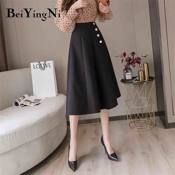 beiyingni swing women skirt buttons elegant korean casual solid color high street skirts woman spring summer saias mujer faldas, Black
beiyingni swing women skirt buttons elegant korean casual solid color high street skirts woman spring summer saias mujer faldas, Black
