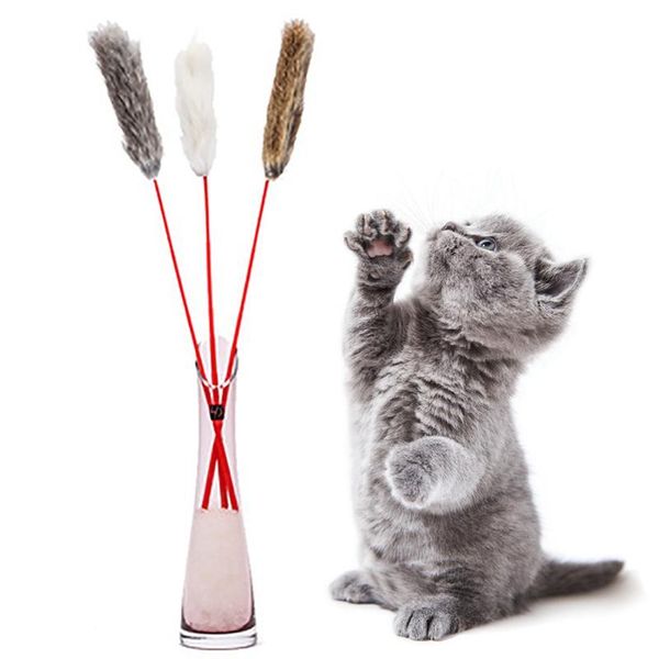 cat toys 15.75in random color teaser toy fake fur interactive kitten pet wand for cats training playing legendog
cat toys 15.75in random color teaser toy fake fur interactive kitten pet wand for cats training playing legendog