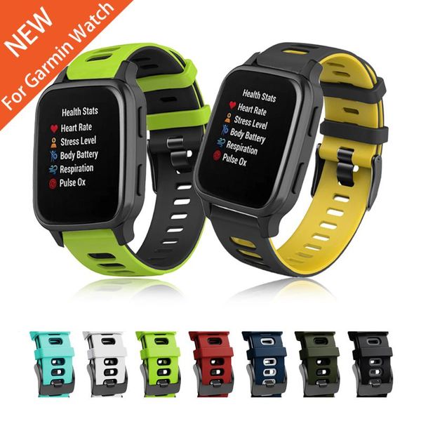 watch bands for garmin vivoactive 3 & move sports silicone band venu sq strap watchband forerunner 645 bracelet correa, Black;brown
watch bands for garmin vivoactive 3 & move sports silicone band venu sq strap watchband forerunner 645 bracelet correa, Black;brown