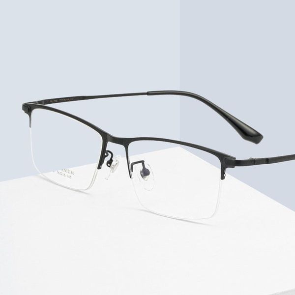fashion sunglasses frames arrival pure titanium half rim frame eyewears business man style super light myopia spectacles, Black
fashion sunglasses frames arrival pure titanium half rim frame eyewears business man style super light myopia spectacles, Black