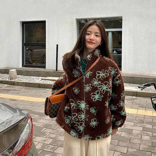 women's fur & faux 2021 wool sheep shearing coat for women lamb winter zipper jacket female oversize cacual drop overcoat, Black
women's fur & faux 2021 wool sheep shearing coat for women lamb winter zipper jacket female oversize cacual drop overcoat, Black