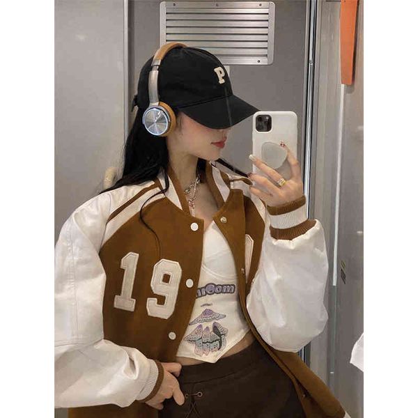 baseball suit women's autumn and winter cotton thickened american loose woolen et 2021 new product, Black;brown
baseball suit women's autumn and winter cotton thickened american loose woolen et 2021 new product, Black;brown