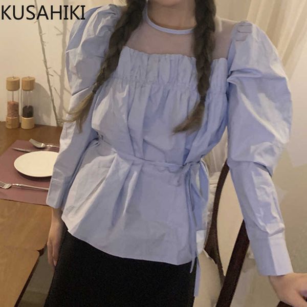 spring sweet mesh patchwork o-neck shirt puff sleeve korean women blouse causal blusas 6g496 210603, White
spring sweet mesh patchwork o-neck shirt puff sleeve korean women blouse causal blusas 6g496 210603, White