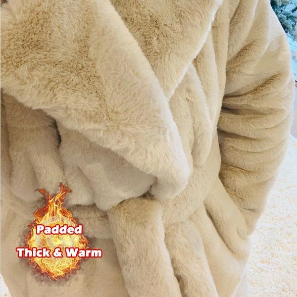women's fur & faux 2021 winter coat luxury long loose lapel overcoat thick warm plus size female plush coats, Black
women's fur & faux 2021 winter coat luxury long loose lapel overcoat thick warm plus size female plush coats, Black