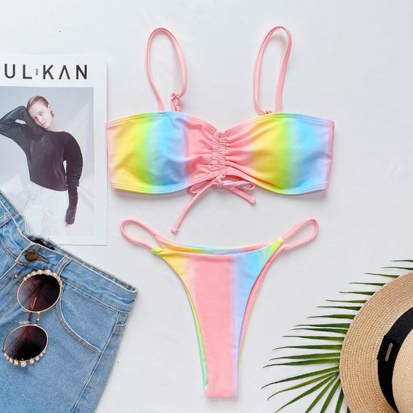 women's swimwear 2021 summer fashion tie-dye ladies split swimsuit bikini beachwear women swimsuits two piece outfits for, White;black
women's swimwear 2021 summer fashion tie-dye ladies split swimsuit bikini beachwear women swimsuits two piece outfits for, White;black