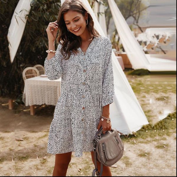 floral dress causal loose white short mini dresses three quarter sleeve spring 2021 summer trendy clothes for women free, Black;gray
floral dress causal loose white short mini dresses three quarter sleeve spring 2021 summer trendy clothes for women free, Black;gray