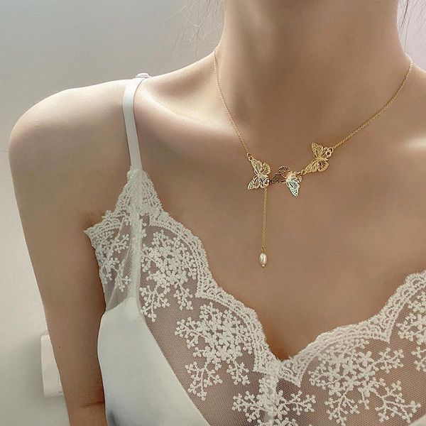 koran fashion women butterfly choker necklaces girls sweet joker titanium gold clavicle chain 2021 new trendy jewelry decoration, Golden;silver
koran fashion women butterfly choker necklaces girls sweet joker titanium gold clavicle chain 2021 new trendy jewelry decoration, Golden;silver