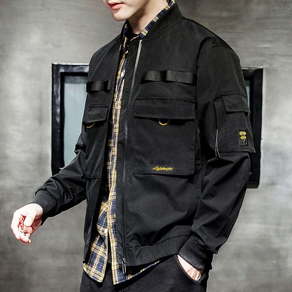 2020 spring new casual jacket long sleeve korean personalized embroidery men's fashion, Black;brown
2020 spring new casual jacket long sleeve korean personalized embroidery men's fashion, Black;brown