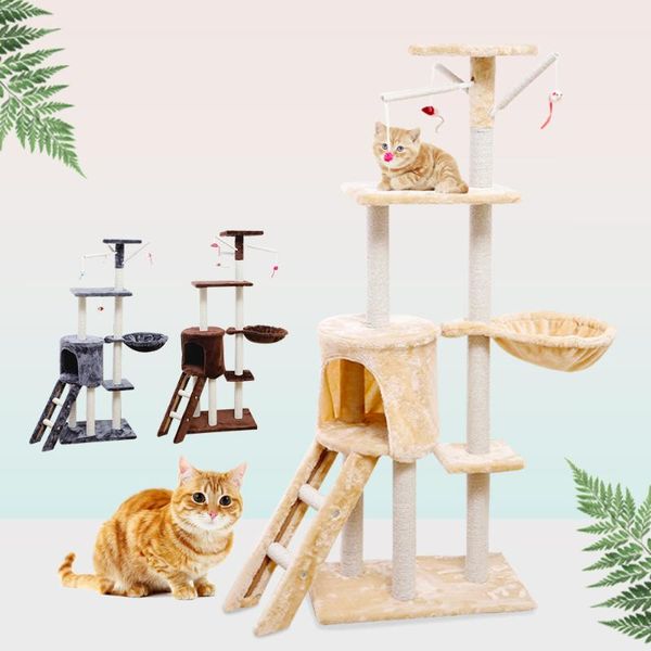 cat furniture & scratchers four-layer climbing tower frame with hammock nest cats tree scratching post toy wood sisal column pet jumping
cat furniture & scratchers four-layer climbing tower frame with hammock nest cats tree scratching post toy wood sisal column pet jumping