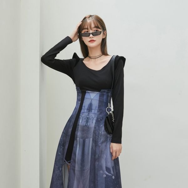 casual dresses mystery print long tunic women sleeve side split ladies a line autumn patchwork desinger clothes n1n3, Black;gray
casual dresses mystery print long tunic women sleeve side split ladies a line autumn patchwork desinger clothes n1n3, Black;gray
