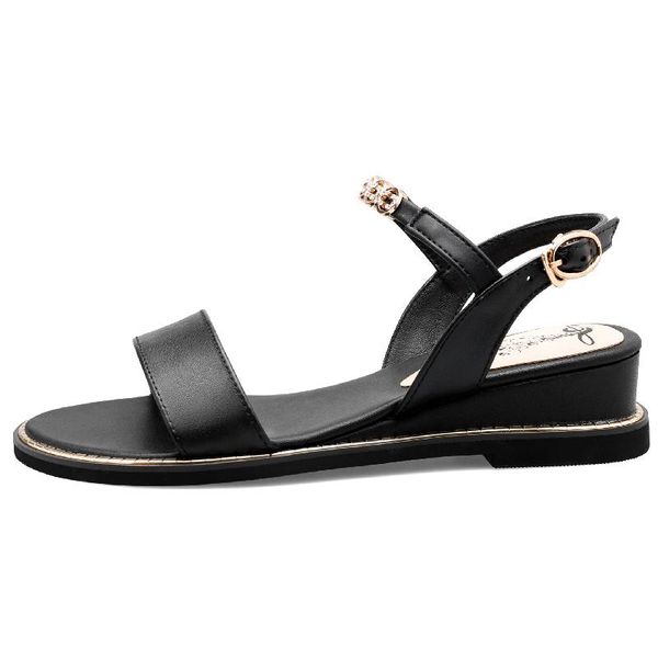 2021 new summer women's sandals wedges leisure shoes for girls genuine leather women shoes plus big size 43, Black
2021 new summer women's sandals wedges leisure shoes for girls genuine leather women shoes plus big size 43, Black