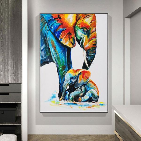 elephant and baby elephant animal art canvas painting cuadros posters print wall art for living room home decor
elephant and baby elephant animal art canvas painting cuadros posters print wall art for living room home decor
