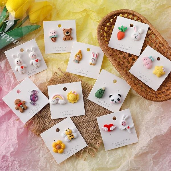 stud vsnow clouds heart cream bear earring for women girls everyday asymmetric resin cartoons earrings jewelry, Golden;silver
stud vsnow clouds heart cream bear earring for women girls everyday asymmetric resin cartoons earrings jewelry, Golden;silver