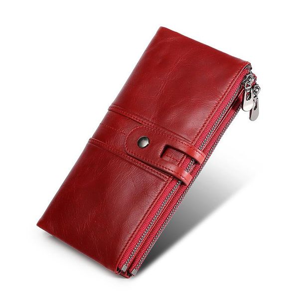 wallets women's wallet genuine leather female clutch long men's and purses vintage money bag coin purse rfid, Red;black
wallets women's wallet genuine leather female clutch long men's and purses vintage money bag coin purse rfid, Red;black