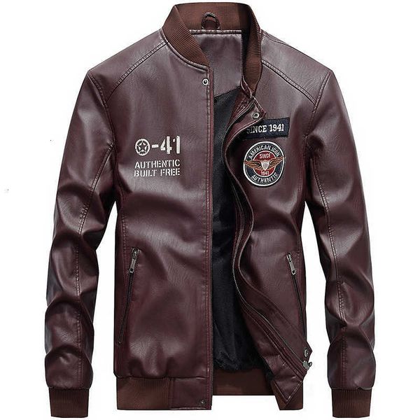 men's jackets casual baseball men fashion hoodies pu leather motorcycle stand winter male jacket fleece warm comfort bomber out coat h6, Black;brown
men's jackets casual baseball men fashion hoodies pu leather motorcycle stand winter male jacket fleece warm comfort bomber out coat h6, Black;brown