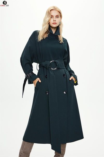 women's trench coats 2021 autumn and winter products extended knee-length european american net red ladies ring coat women, Tan;black
women's trench coats 2021 autumn and winter products extended knee-length european american net red ladies ring coat women, Tan;black