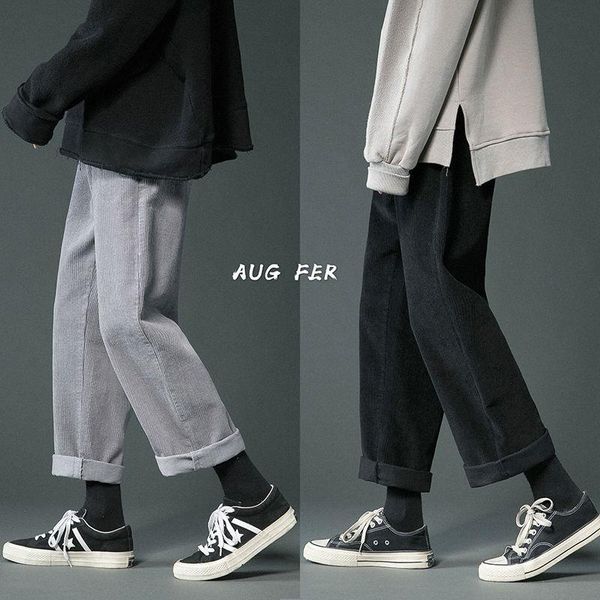 men's pants inxyz 2021 autumn winter fashion casual trousers solid color plus size straight loose corduroy women's warm, Black
men's pants inxyz 2021 autumn winter fashion casual trousers solid color plus size straight loose corduroy women's warm, Black