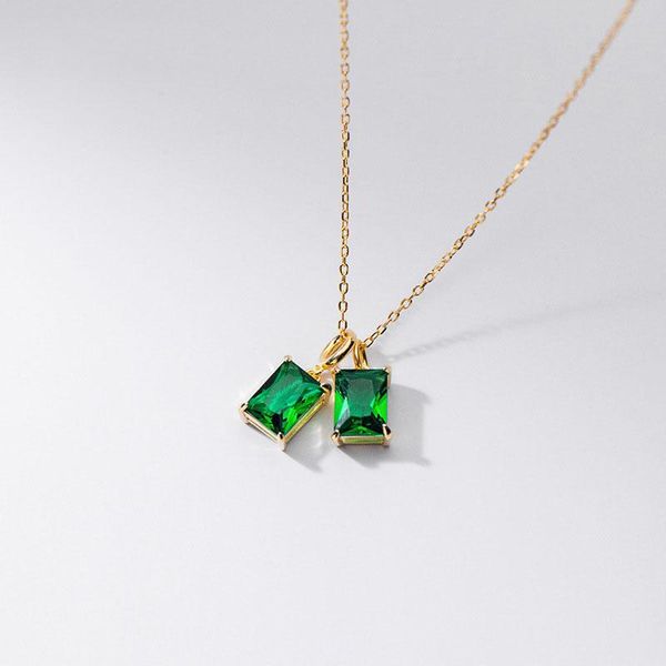 chains real 925 sterling silver necklace for women teen girls green square cz zircon dainty pendant necklaces elegant jewelry 2021
chains real 925 sterling silver necklace for women teen girls green square cz zircon dainty pendant necklaces elegant jewelry 2021