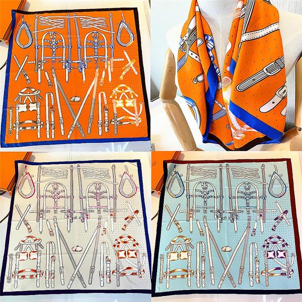 silk scarves women foulard 90*90cm handmade crimping belt, chain, gift shawl wrap muffler pareo bandanna female hijab twill, Blue;gray
silk scarves women foulard 90*90cm handmade crimping belt, chain, gift shawl wrap muffler pareo bandanna female hijab twill, Blue;gray