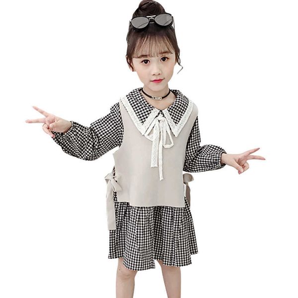 teen girls clothing vest + plaid dress tracksuits for bow girl lace floral children's 210528, White
teen girls clothing vest + plaid dress tracksuits for bow girl lace floral children's 210528, White