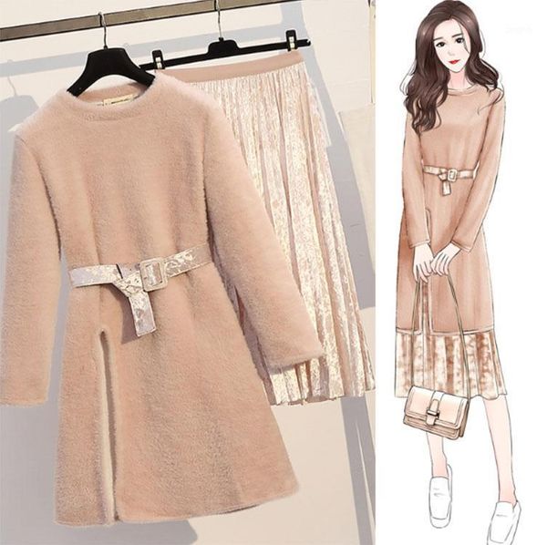 two piece dress tileewon women set long sweater with winter warm fashion clothes plus size 3xl ladies, White
two piece dress tileewon women set long sweater with winter warm fashion clothes plus size 3xl ladies, White