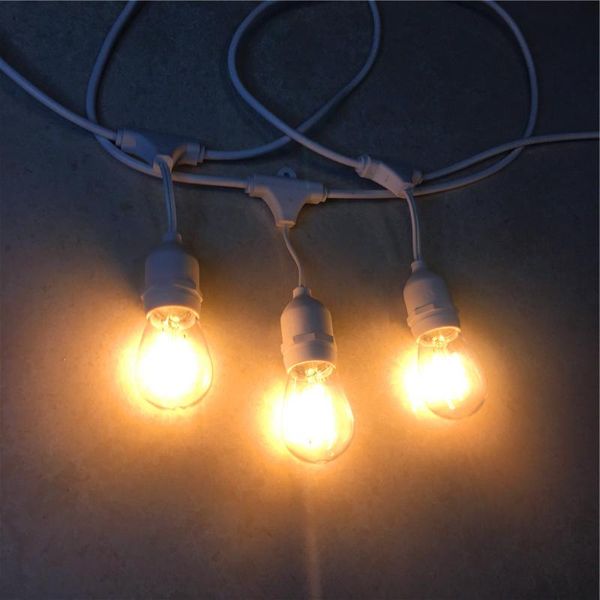 white cord led commercial grade outdoor string lights with dimmable edison s14 led bulbs waterproof for holiday wedding lighting
white cord led commercial grade outdoor string lights with dimmable edison s14 led bulbs waterproof for holiday wedding lighting