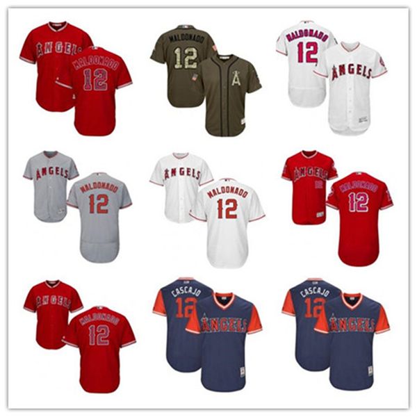los baseball jersey men women youth angeles yelley jersey 12 martin maldonado angel baseball wear red white size s-xxl, Blue;black
los baseball jersey men women youth angeles yelley jersey 12 martin maldonado angel baseball wear red white size s-xxl, Blue;black