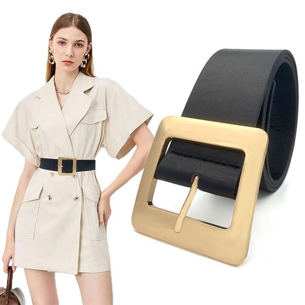belts fashion pu leather wide belt metal square buckle waist strap designer brand women coat skirt jeans trouser decoration waistband, Black;brown
belts fashion pu leather wide belt metal square buckle waist strap designer brand women coat skirt jeans trouser decoration waistband, Black;brown