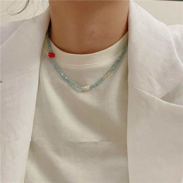 chains aomu korea simple vintage blue resin beaded flower choker irregular geometric thin long necklace for women party accessories, Silver
chains aomu korea simple vintage blue resin beaded flower choker irregular geometric thin long necklace for women party accessories, Silver