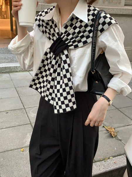 scarves &dolphin women autumn winter checkerboard plaid scarf small pashmina neckerchief warm knitted woolen neck big shawl ins wrap, Blue;gray
scarves &dolphin women autumn winter checkerboard plaid scarf small pashmina neckerchief warm knitted woolen neck big shawl ins wrap, Blue;gray