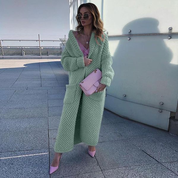 woman autumn winter casual knitted cardigan sweater white new women's fashion solid lapel full pockets loose hooded long coat
woman autumn winter casual knitted cardigan sweater white new women's fashion solid lapel full pockets loose hooded long coat