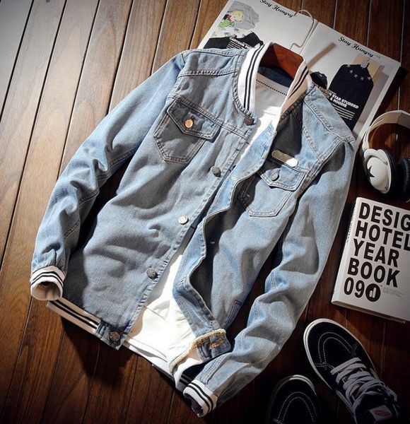 men's jackets designer jacket casual baseball uniform long sleeve sportswear mens jean coat blue denim luxury men, Black;brown
men's jackets designer jacket casual baseball uniform long sleeve sportswear mens jean coat blue denim luxury men, Black;brown