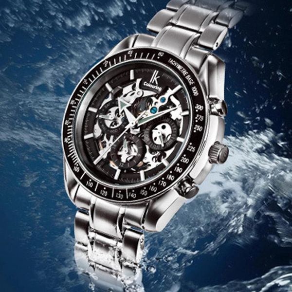 wristwatches ik colouring men watch mechanical watches skeleton male clock full steel fashion casual automatic 98005g, Slivery;brown
wristwatches ik colouring men watch mechanical watches skeleton male clock full steel fashion casual automatic 98005g, Slivery;brown