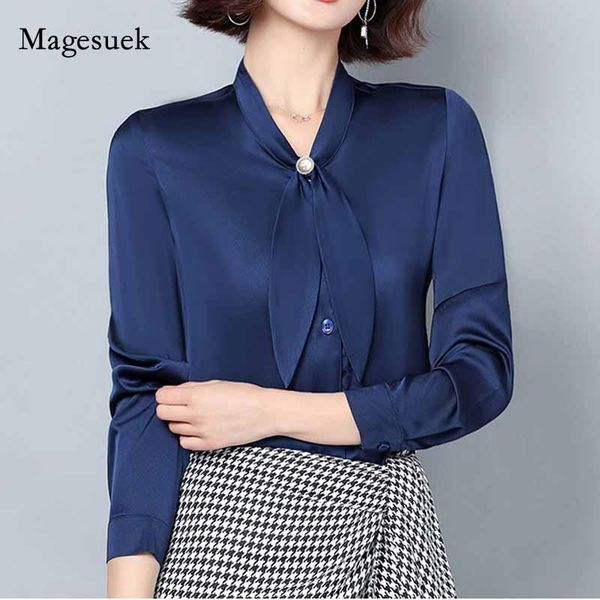 women's blouses & shirts 2021 office bow women blouse autumn silk solid shirt plus size button cardigan lady long-sleeve female clothin, White
women's blouses & shirts 2021 office bow women blouse autumn silk solid shirt plus size button cardigan lady long-sleeve female clothin, White