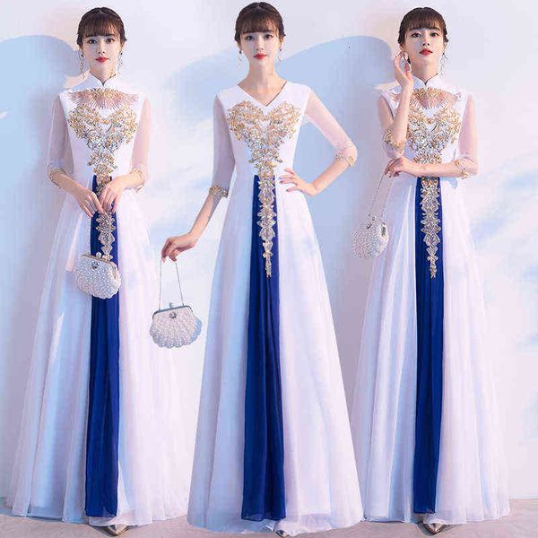 prom luxury boutique occasion dresses chorus 's chine 2021 style temperament slim fit chorus performance modern stage, Black
prom luxury boutique occasion dresses chorus 's chine 2021 style temperament slim fit chorus performance modern stage, Black
