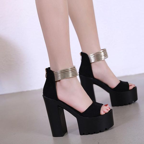 dress shoes 2021 summer women's sandals korean fashion super high fish mouth open toe heels nightclub catwalk sexy, Black
dress shoes 2021 summer women's sandals korean fashion super high fish mouth open toe heels nightclub catwalk sexy, Black